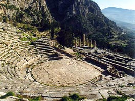 ancient greece theatre of delphi
