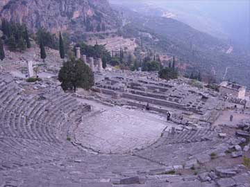 ancient greece the theatre of delphi