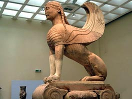 ancient greece the naxian sphinx